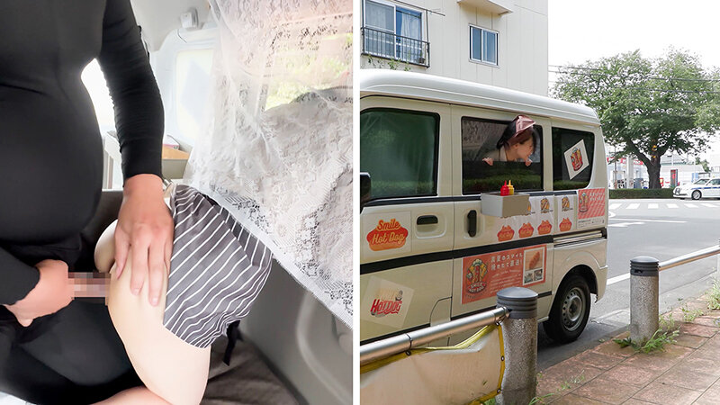 人気 AV 女優が挑戦!イカサレ屋台の中で 潮吹きながらホットドッグ売ってください!逢月ひまり 小坂ひまり 画像7