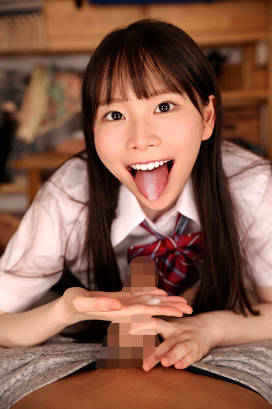 【VR】【8K】清純ルックスに似つかわしくない腰振りダンスを文化祭で披露するJ〇のくねり腰騎乗位中出しSEX 藤田ゆず 画像4